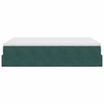 Casa si Gradina - Mobilier - Paturi si accesorii - Paturi - Cadru de pat otoman cu saltea verde inchis 140x190cm catifea - Infinity.ro