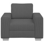 Casa si Gradina - Mobilier - Canapele si coltare - Canapele - Canapea Scaun Gri inchis 59 cm tesatura velur - Infinity.ro