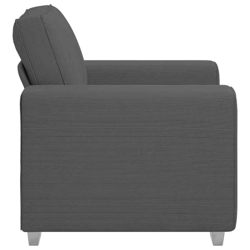 Casa si Gradina - Mobilier - Canapele si coltare - Canapele - Canapea Scaun Gri inchis 59 cm tesatura velur - Infinity.ro