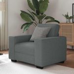 Casa si Gradina - Mobilier - Canapele si coltare - Canapele - Canapea Scaun Gri Inchis 60 cm Tesatura - Infinity.ro