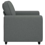 Casa si Gradina - Mobilier - Canapele si coltare - Canapele - Canapea Scaun Gri Inchis 60 cm Tesatura - Infinity.ro