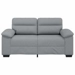 Casa si Gradina - Mobilier - Canapele si coltare - Canapele - Canapea cu 2 locuri, tesatura gri deschis, 120 cm - Infinity.ro