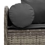 Casa si Gradina - Gradina si terasa - Mobilier exterior - Canapele si fotolii gradina - Canapea de gradina cu perne, cu 3 locuri, gri, poliratan - Infinity.ro