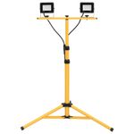 Casa si Gradina - Corpuri si surse de iluminat - Plafoniere, aplice si spoturi - Proiector cu LED si trepied, 2x20 W, alb rece - Infinity.ro