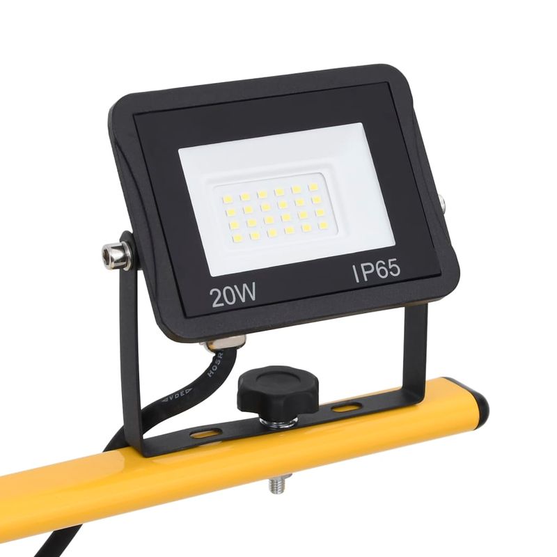 Casa si Gradina - Corpuri si surse de iluminat - Plafoniere, aplice si spoturi - Proiector cu LED si trepied, 2x20 W, alb rece - Infinity.ro