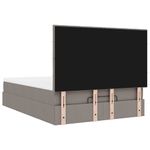 Casa si Gradina - Mobilier - Paturi si accesorii - Paturi - Cadru de pat otoman cu saltea Taupe 140x190cm Material - Infinity.ro