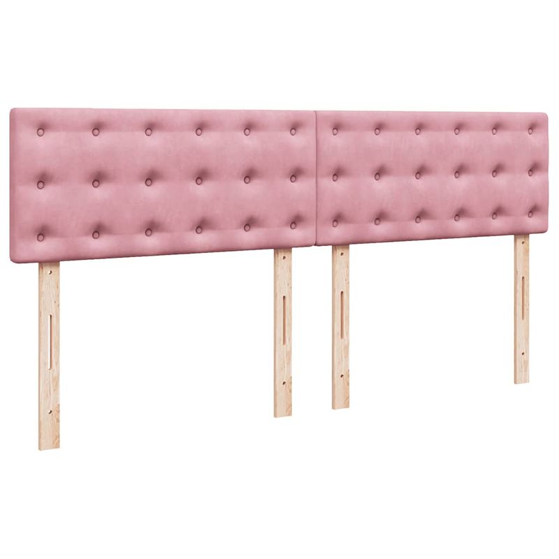Casa si Gradina - Mobilier - Paturi si accesorii - Paturi - Cadru de pat otoman cu saltea roz 160x200cm catifea - Infinity.ro