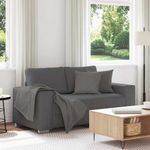 Casa si Gradina - Mobilier - Canapele si coltare - Canapele - Canapea lovesea gri inchis 120 cm tesatura velur - Infinity.ro