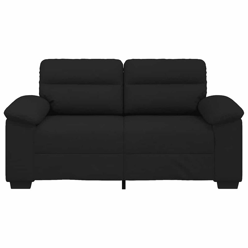 Casa si Gradina - Mobilier - Canapele si coltare - Canapele - Canapea cu 2 locuri, neagra, 120 cm, material textil - Infinity.ro
