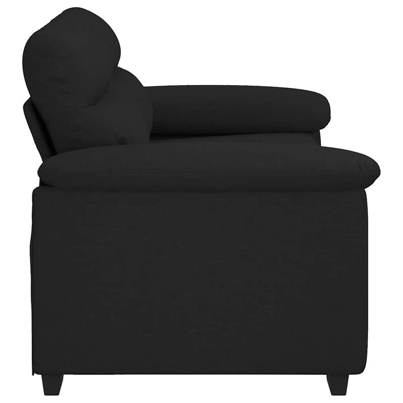 Casa si Gradina - Mobilier - Canapele si coltare - Canapele - Canapea cu 2 locuri, neagra, 120 cm, material textil - Infinity.ro