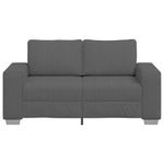 Casa si Gradina - Mobilier - Canapele si coltare - Canapele - Canapea lovesea gri inchis 120 cm tesatura velur - Infinity.ro
