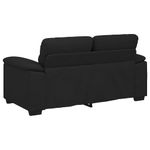 Casa si Gradina - Mobilier - Canapele si coltare - Canapele - Canapea cu 2 locuri, neagra, 120 cm, material textil - Infinity.ro