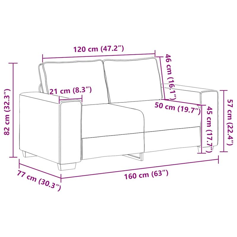 Casa si Gradina - Mobilier - Canapele si coltare - Canapele - Canapea lovesea gri inchis 120 cm tesatura velur - Infinity.ro