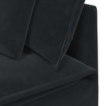 Casa si Gradina - Mobilier - Canapele si coltare - Canapele - Canapea modulara cu taburet si perne, catifea, negru - Infinity.ro