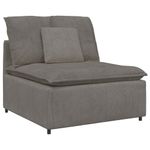 Casa si Gradina - Mobilier - Canapele si coltare - Canapele - Canapea modulara cu perne, gri deschis, tesatura velur - Infinity.ro