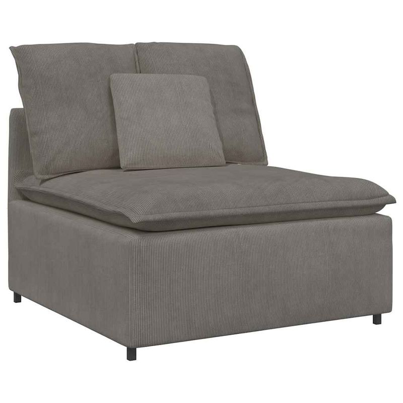 Casa si Gradina - Mobilier - Canapele si coltare - Canapele - Canapea modulara cu perne, gri deschis, tesatura velur - Infinity.ro