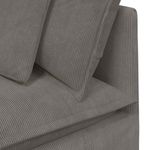 Casa si Gradina - Mobilier - Canapele si coltare - Canapele - Canapea modulara cu perne, gri deschis, tesatura velur - Infinity.ro