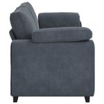 Casa si Gradina - Mobilier - Canapele si coltare - Canapele - Canapea cu 3 locuri gri inchis 178 cm catifea - Infinity.ro
