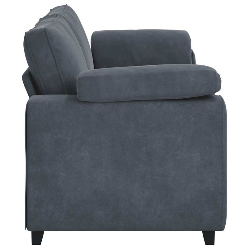 Casa si Gradina - Mobilier - Canapele si coltare - Canapele - Canapea cu 3 locuri gri inchis 178 cm catifea - Infinity.ro
