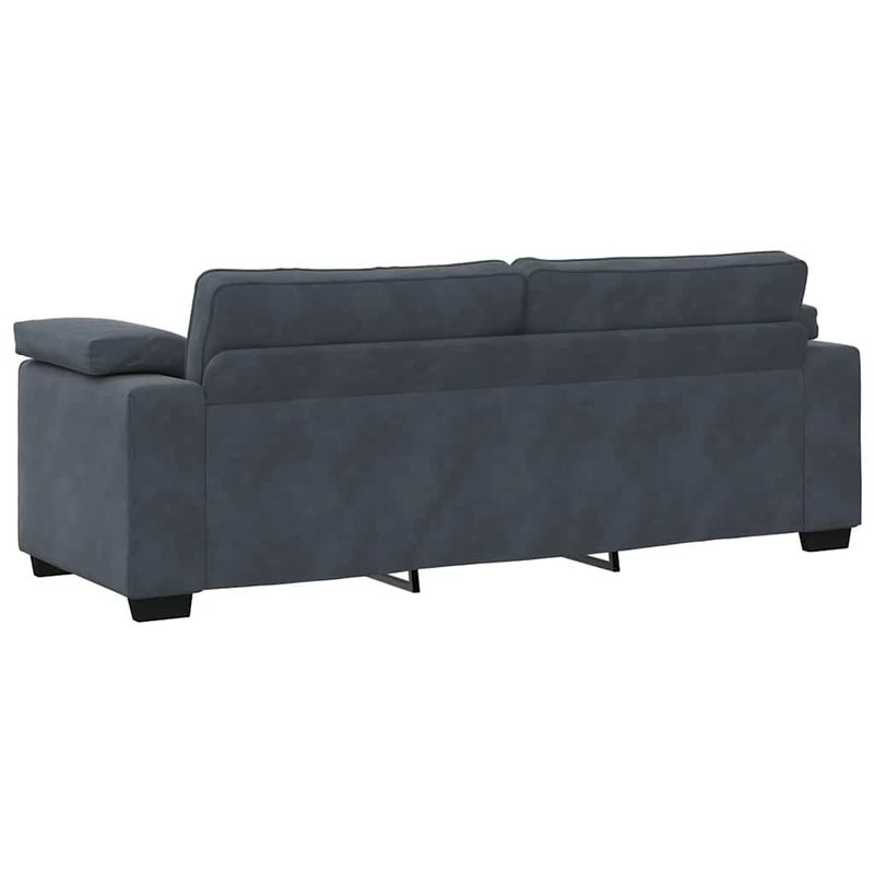 Casa si Gradina - Mobilier - Canapele si coltare - Canapele - Canapea cu 3 locuri gri inchis 178 cm catifea - Infinity.ro