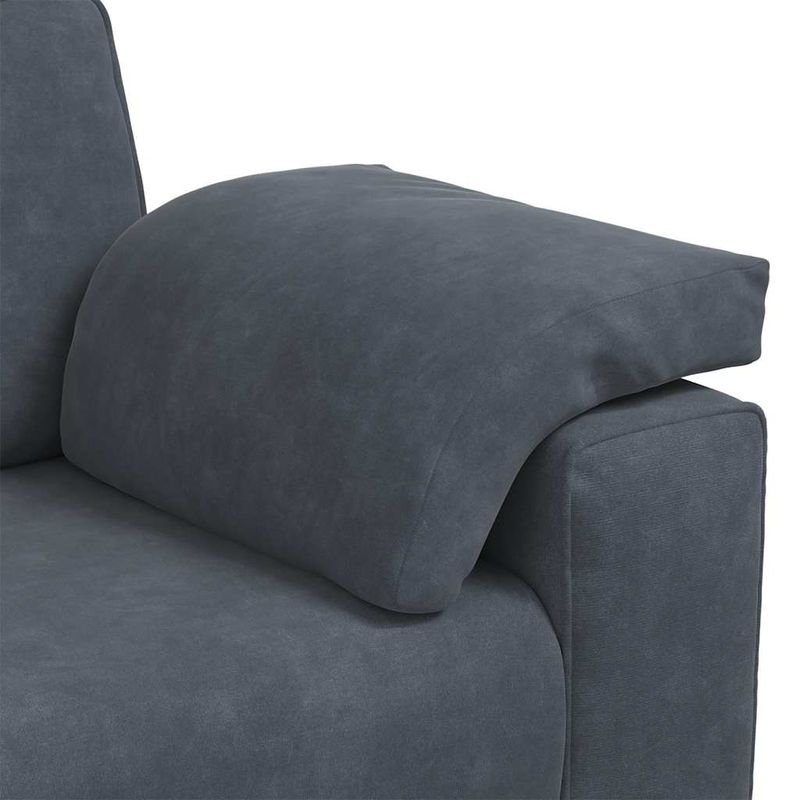 Casa si Gradina - Mobilier - Canapele si coltare - Canapele - Canapea cu 3 locuri gri inchis 178 cm catifea - Infinity.ro