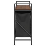 Casa si Gradina - Sanitare - Suporturi si accesorii baie - Accesorii baie - Cos de rufe 2 compartimente cu raft stejar maro - Infinity.ro