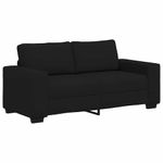 Casa si Gradina - Mobilier - Canapele si coltare - Canapele - Canapea cu 2 locuri negru 140 cm stofa - Infinity.ro
