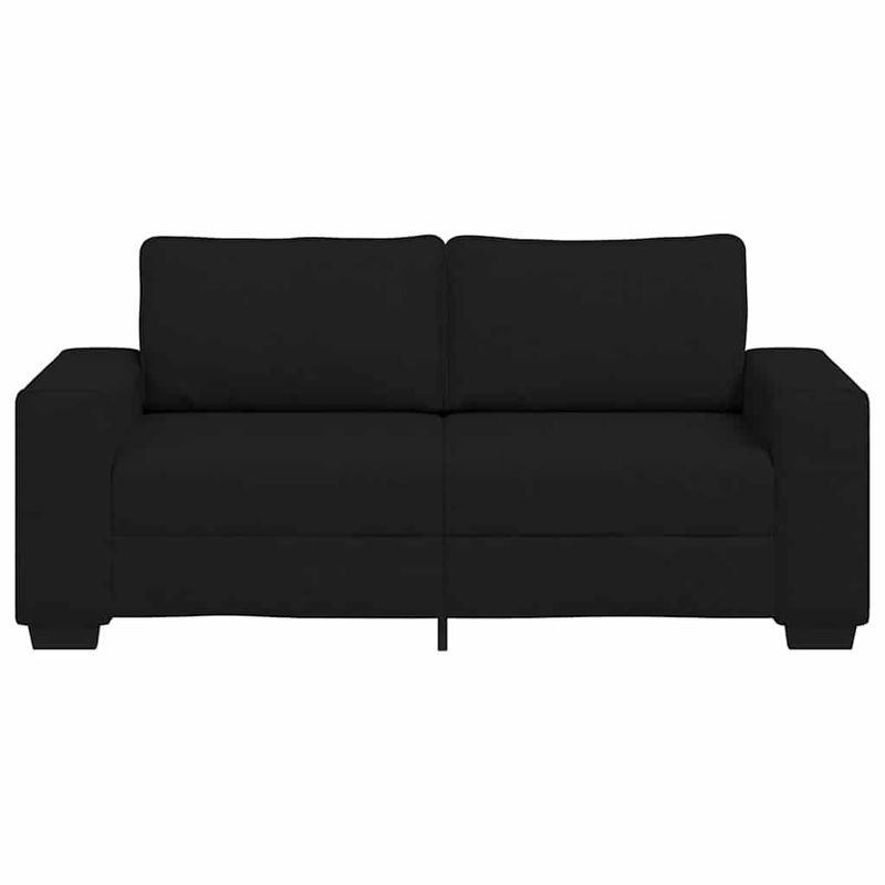 Casa si Gradina - Mobilier - Canapele si coltare - Canapele - Canapea cu 2 locuri negru 140 cm stofa - Infinity.ro