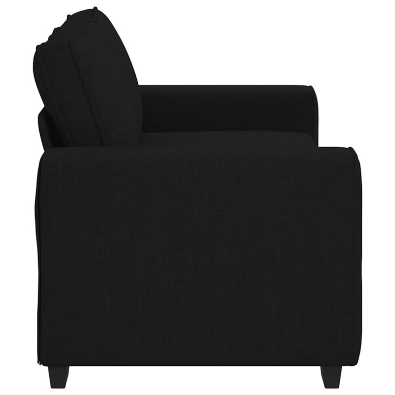 Casa si Gradina - Mobilier - Canapele si coltare - Canapele - Canapea cu 2 locuri negru 140 cm stofa - Infinity.ro