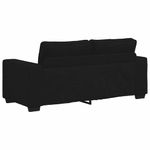 Casa si Gradina - Mobilier - Canapele si coltare - Canapele - Canapea cu 2 locuri negru 140 cm stofa - Infinity.ro