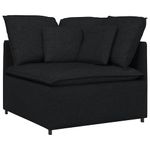Casa si Gradina - Mobilier - Canapele si coltare - Canapele - Canapea modulara cu perne, negru, textil - Infinity.ro