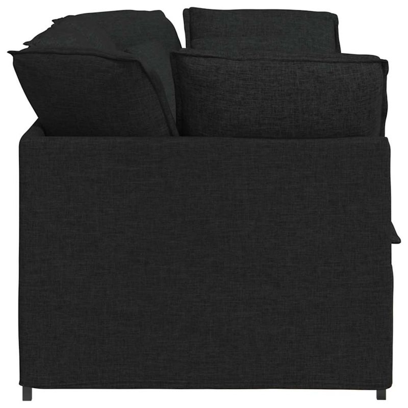 Casa si Gradina - Mobilier - Canapele si coltare - Canapele - Canapea modulara cu perne, negru, textil - Infinity.ro