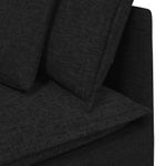 Casa si Gradina - Mobilier - Canapele si coltare - Canapele - Canapea modulara cu perne, negru, textil - Infinity.ro