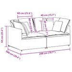Casa si Gradina - Mobilier - Canapele si coltare - Canapele - Canapea modulara cu perne, negru, textil - Infinity.ro