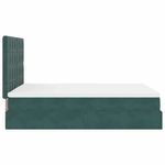 Casa si Gradina - Mobilier - Paturi si accesorii - Paturi - Cadru de pat otoman cu saltele, catifea verde inchis 140x190cm - Infinity.ro