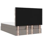 Casa si Gradina - Mobilier - Paturi si accesorii - Paturi - Cadru de pat otoman cu saltea Taupe 140x190cm Material - Infinity.ro