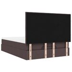 Casa si Gradina - Mobilier - Paturi si accesorii - Paturi - Cadru de pat otoman cu saltea tesatura maro inchis 140x190cm - Infinity.ro