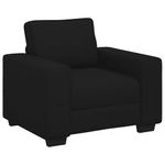 Casa si Gradina - Mobilier - Seturi de mobilier - Seturi living - Set de canapele cu perne, 3 piese, negru, textil - Infinity.ro