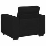 Casa si Gradina - Mobilier - Seturi de mobilier - Seturi living - Set de canapele cu perne, 3 piese, negru, textil - Infinity.ro