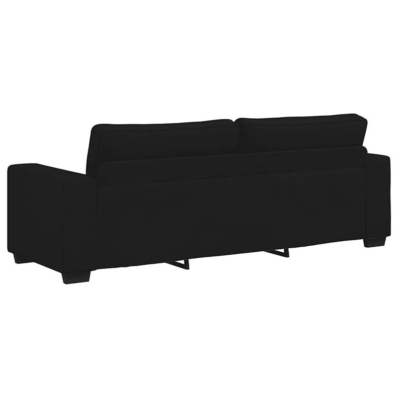 Casa si Gradina - Mobilier - Seturi de mobilier - Seturi living - Set de canapele cu perne, 3 piese, negru, textil - Infinity.ro