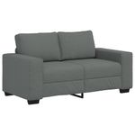 Casa si Gradina - Mobilier - Canapele si coltare - Canapele - Canapea cu 2 locuri, tesatura gri inchis, 120 cm - Infinity.ro