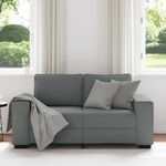 Casa si Gradina - Mobilier - Canapele si coltare - Canapele - Canapea cu 2 locuri, tesatura gri inchis, 120 cm - Infinity.ro
