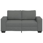 Casa si Gradina - Mobilier - Canapele si coltare - Canapele - Canapea cu 2 locuri, tesatura gri inchis, 120 cm - Infinity.ro