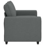 Casa si Gradina - Mobilier - Canapele si coltare - Canapele - Canapea cu 2 locuri, tesatura gri inchis, 120 cm - Infinity.ro