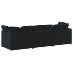 Casa si Gradina - Mobilier - Canapele si coltare - Canapele - Canapea modulara cu perne, negru, catifea - Infinity.ro