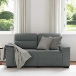 Casa si Gradina - Mobilier - Canapele si coltare - Canapele - Canapea cu 2 locuri, tesatura gri inchis, 120 cm - Infinity.ro