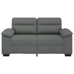 Casa si Gradina - Mobilier - Canapele si coltare - Canapele - Canapea cu 2 locuri, tesatura gri inchis, 120 cm - Infinity.ro