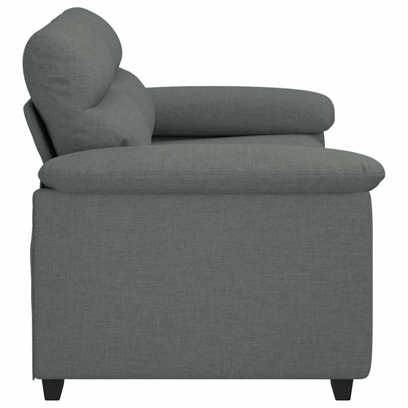 Casa si Gradina - Mobilier - Canapele si coltare - Canapele - Canapea cu 2 locuri, tesatura gri inchis, 120 cm - Infinity.ro