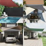 Casa si Gradina/Gradina si terasa/Umbrele si pavilioane/Umbrele - Parasolar, albastru, 5x7x7 m, tesatura oxford, triunghiular - Infinity.ro