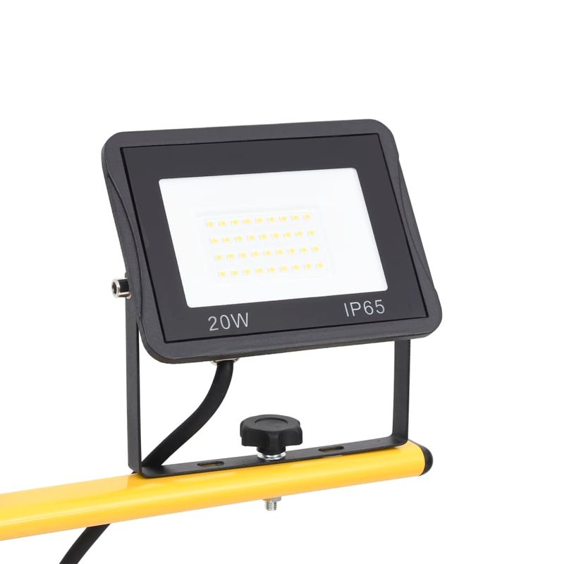 Casa si Gradina - Corpuri si surse de iluminat - Plafoniere, aplice si spoturi - Proiector cu LED si trepied, 2x20 W, alb cald - Infinity.ro